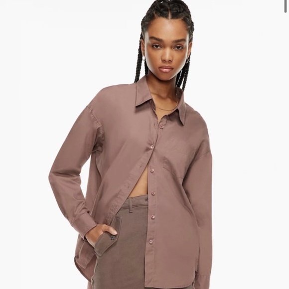 Wilfred Mauve Button Down Shirt - Picture 1 of 5